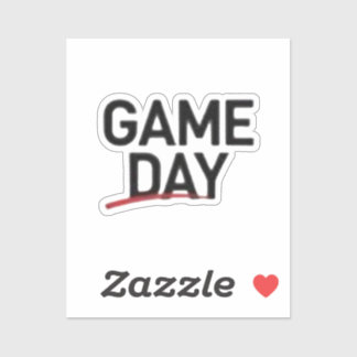 Game Day Bold Statement Design Sticker