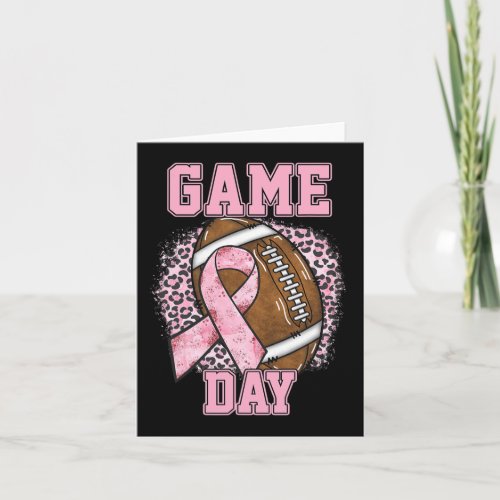 Game Day _ Breast Cancer Awareness Pink Football M Card