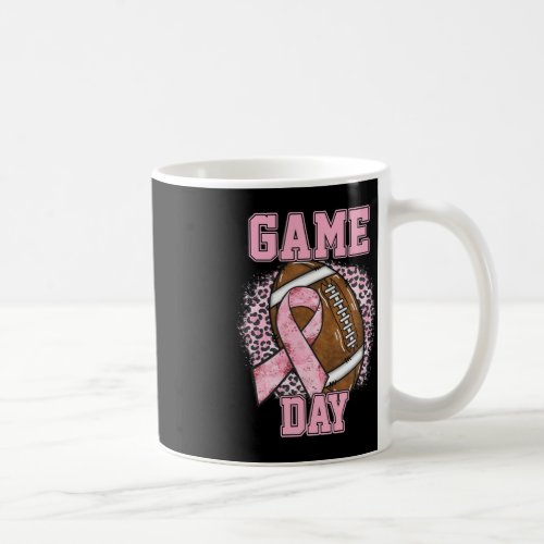 Game Day _ Breast Cancer Awareness Pink Football M Coffee Mug
