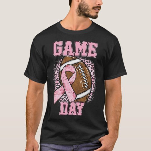 Game Day _ Breast Cancer Awareness Pink Football M T_Shirt