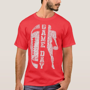 Game Day Football Cute Football Top4 T-Shirt