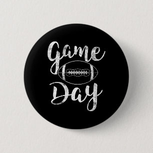 Game Day Football - Cute Football Top  Button