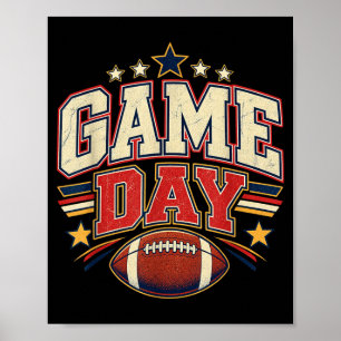 Game Day Football Game Day Poster