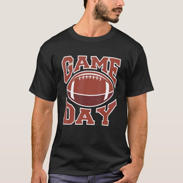 Game Day Football Game Day Vibes Football Women Me T-Shirt (Front)