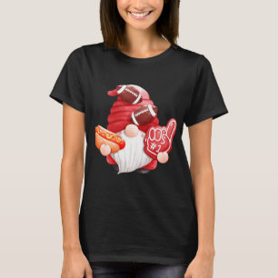Game Day Football Gnome Mom Dad Referee Touchdown  T-Shirt