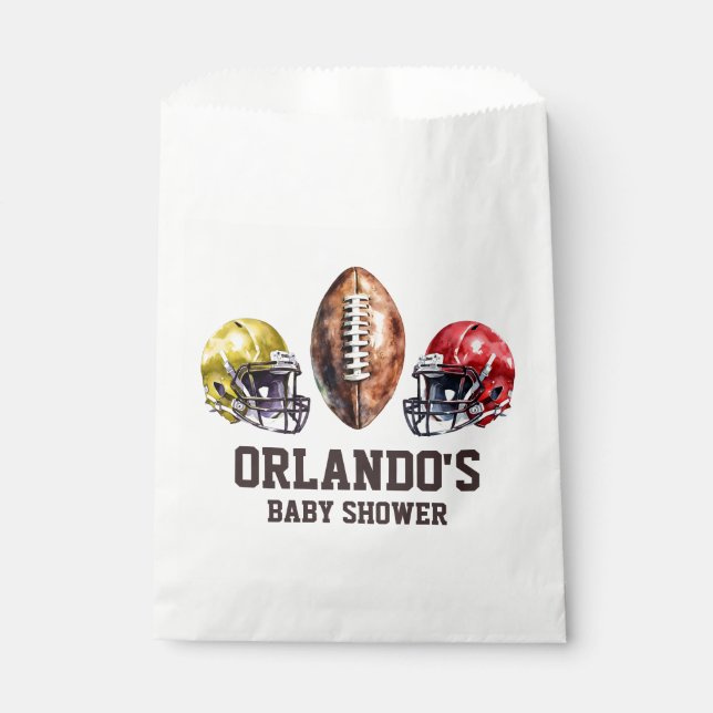 Game Day Football Party  Favor Bag (Front)