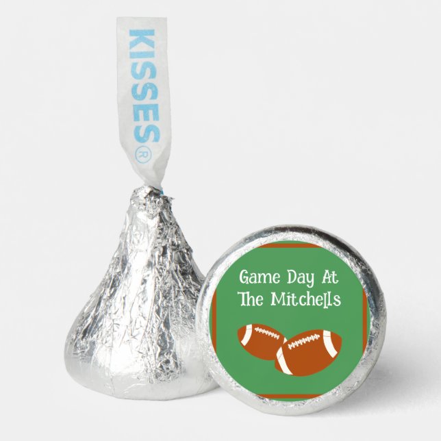Game Day Football PERSONALIZE  Hershey®'s Kisses® (Front)