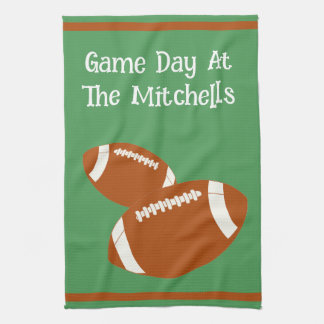 Game Day Football PERSONALIZE Kitchen Towel