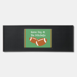 Game Day Football PERSONALIZE Paper Bar Mat