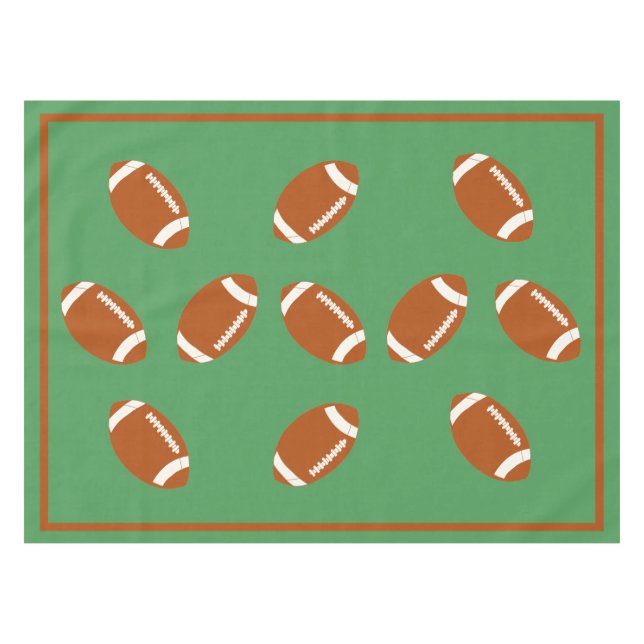 Game Day Football PERSONALIZE Tablecloth (Front (Horizontal))