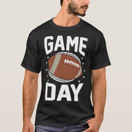 Game Day Football Season Funny Team Sports Vintage T_Shirt