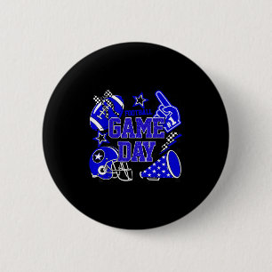 Game Day Football Touchdown Season Girly Team Srit Button