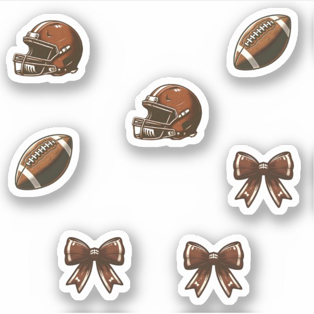 Game Day Football Vibes Sticker (Front)