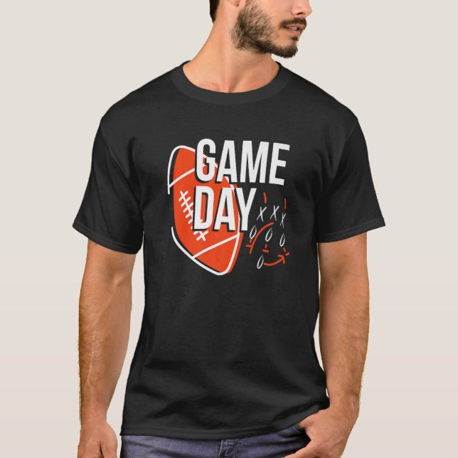 Game Day For Football Fantasy Teams   T-Shirt (Front)