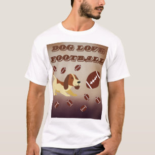 Game Day Funny Dog Men's Football Puppy T-Shirt