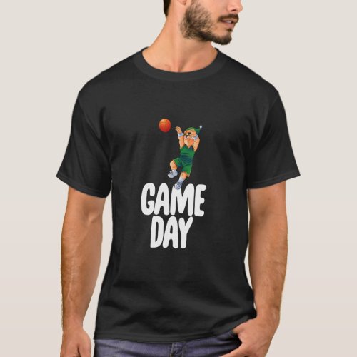 Game Day Gnome  Basketball Game Celebration Women  T_Shirt