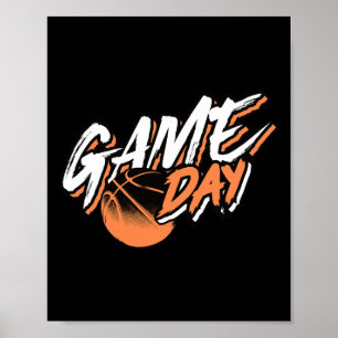 Game Day Motivational Basketball Saying Poster
