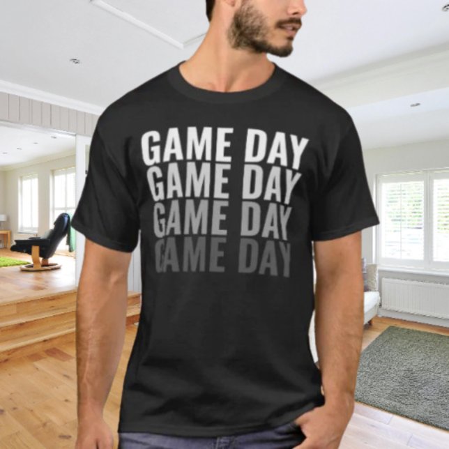 “Game Day Repeat” Bold Typography Tee (Creator Uploaded)