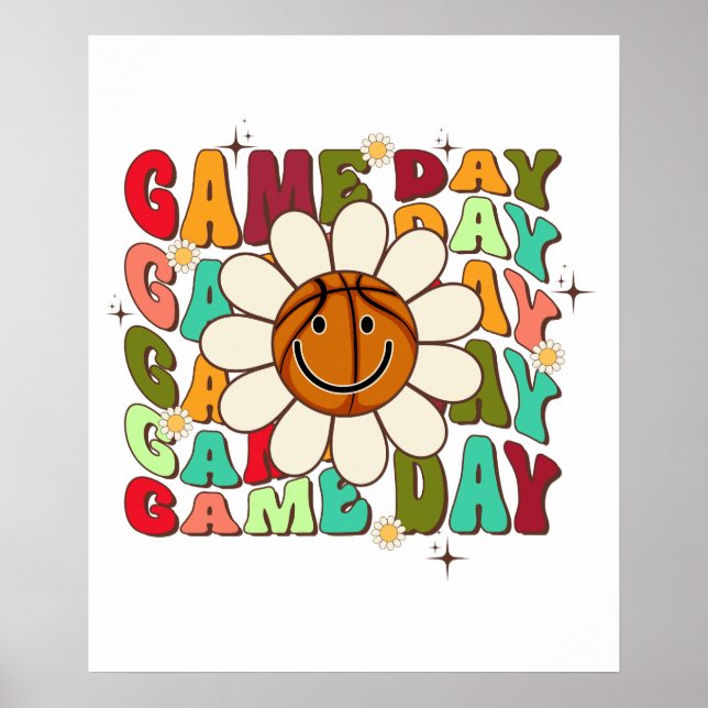 game day, retro, vintage poster (Front)