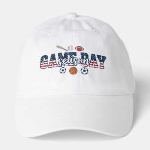 Game Day Season Patriotic Multi Sports Fan Gift Hat