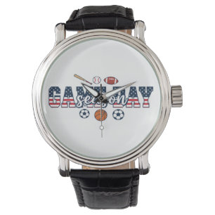Game Day Season Patriotic Multi Sports Fan Gift Watch
