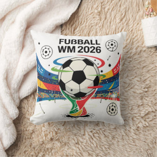 Game Day Soccer 2026   Football Fan Decorative  Throw Pillow