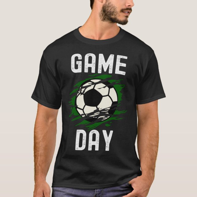 Game Day Soccer Football  Quotes Family Costume T-Shirt (Front)
