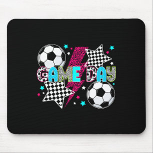 Game Day Soccer Preppy Soccer Game Day Mouse Pad