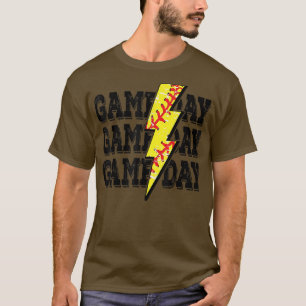 Game Day Softball, Softball Player Vintage Gift T-Shirt