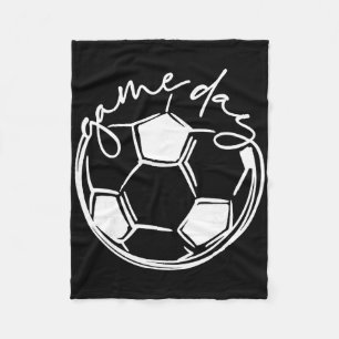 Game Day Sports Parent Soccer Mom Fleece Blanket