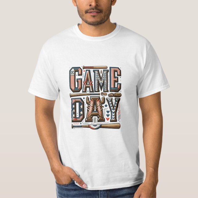 "GAME DAY" T-shirt design (Front)