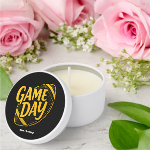 Game Day Thanksgiving Football Season Design Perfe Mini Candle Favors
