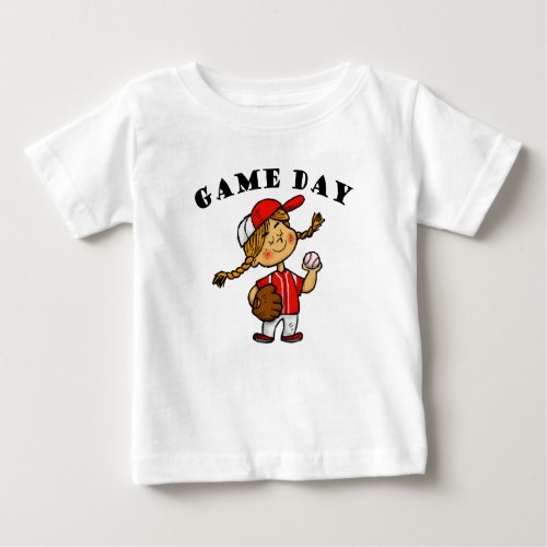 Game Day Toddler Cute Natural Kids Baby T_Shirt