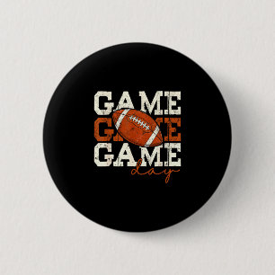 Game day touchdown american football for men women button