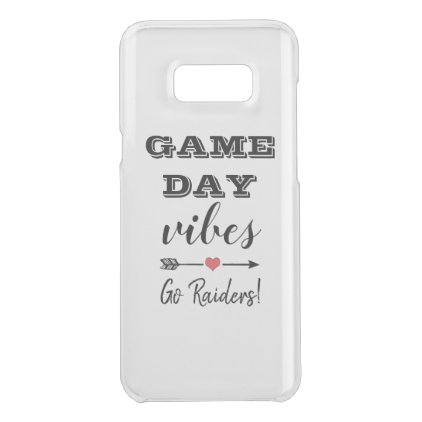 Game Day Vibes Team Heart Personalized Text Uncommon Samsung Galaxy S8+ Case