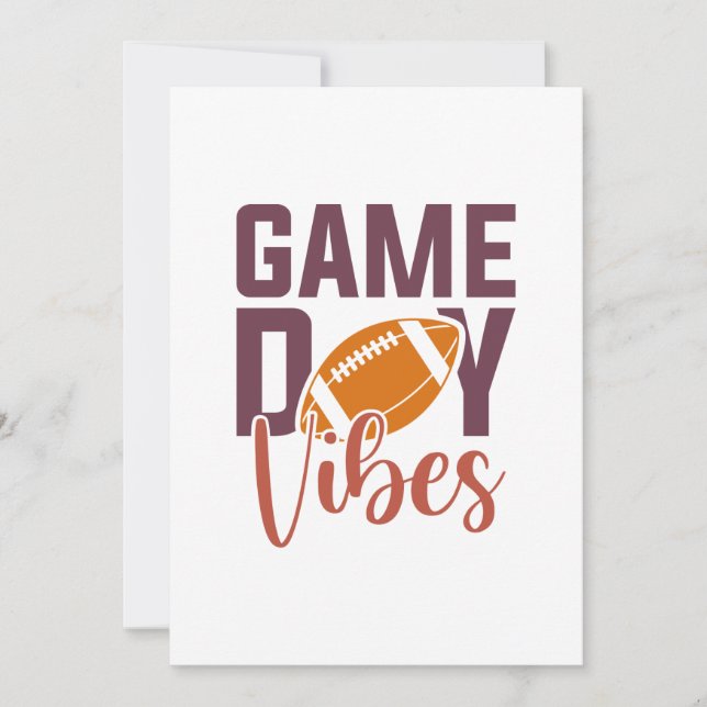 Game Day Vibes Thank You Card (Front)