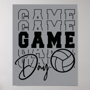 Game Day Volleyball Poster