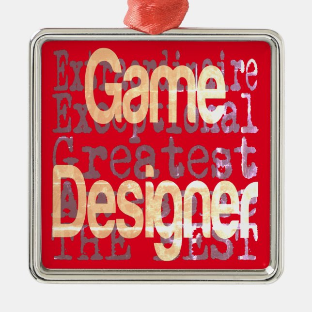 Game Designer Extraordinaire Metal Ornament (Front)