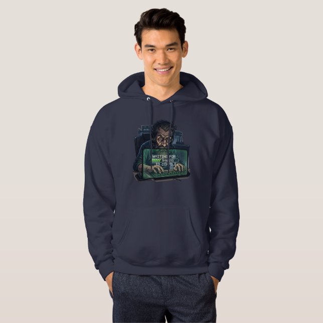 Game Developer Waiting for Shades to Compile Hoodie (Front Full)