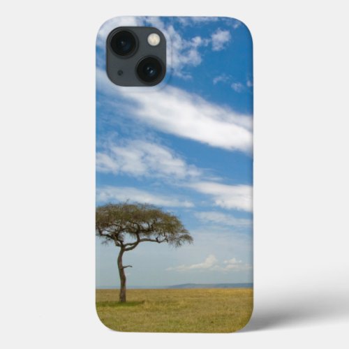 Game drive vehicle on open African plains iPhone 13 Case