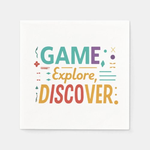  Game Explore Discover Napkins