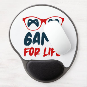 Game for life gaming gel mouse pad