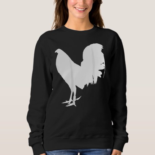 Game Fowl Gallegos Rooster Chicken Gamefowl white  Sweatshirt