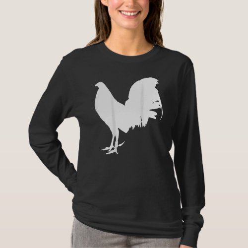 Game Fowl Gallegos Rooster Chicken Gamefowl white  T_Shirt