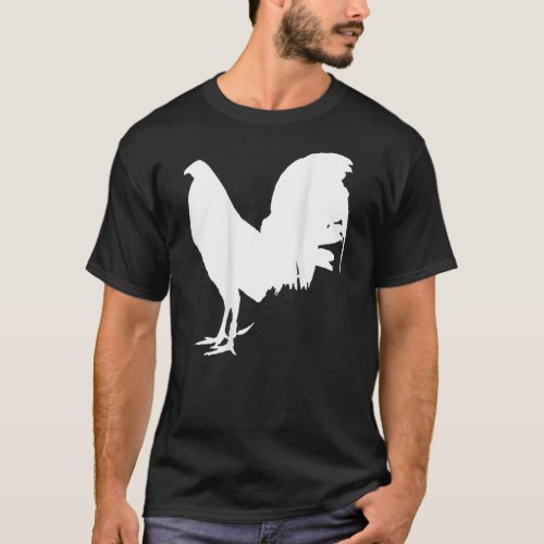 Game Fowl Gallegos Rooster Chicken Gamefowl white  T_Shirt