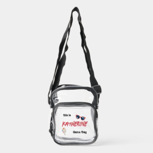 Game Girls Customizable Clear Stadium Bags (Front)