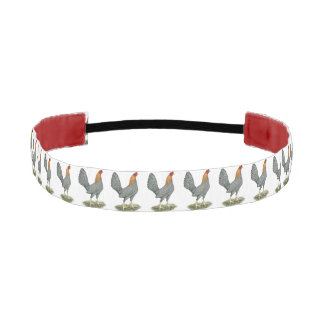 Game Hen Blue Red Athletic Headband