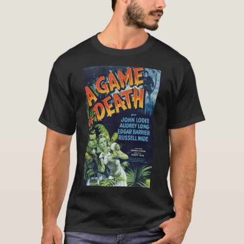 Game horror movie vintage poster T_Shirt