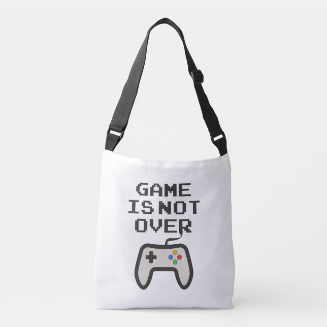 Game is not over crossbody bag (Front)