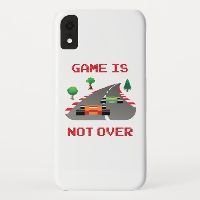 Game is not over Pixelated Video Game Case-Mate iPhone Case (Back)